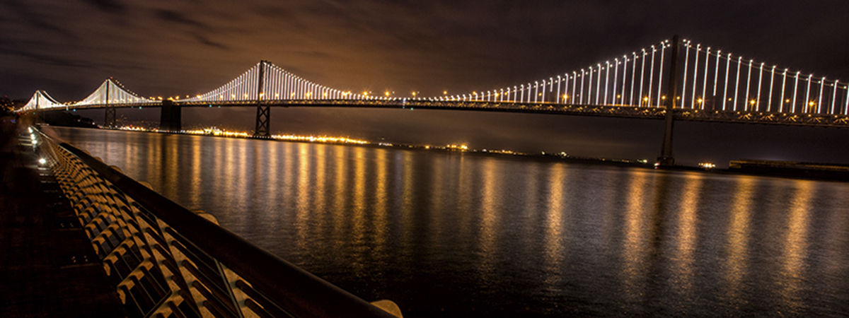 pier 14 bay bridge night photography